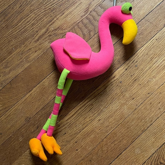 Jumpers stuffed Flamingo Doll on Slinky Bounce Wire - Picture 3 of 9